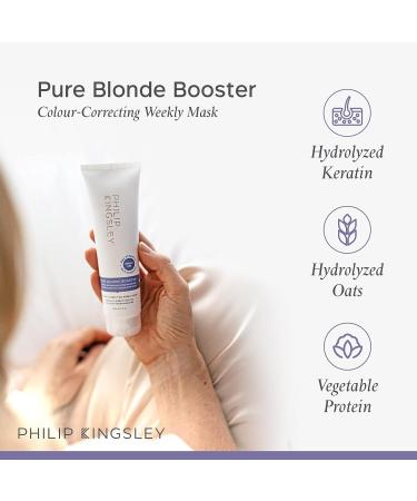 PHILIP KINGSLEY Pure Blonde Booster Purple Mask 2.5 oz - Weekly Toner for Blonde, Platinum, Silver, Gray Hair - Buy Online on GoSupps.com