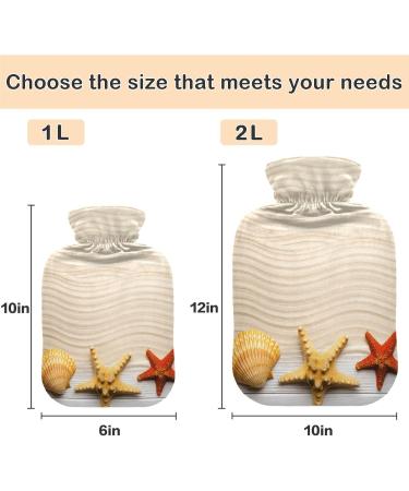 Buy Naanle Seesters Hating Back Transparent Hot Water Bottle 2L - Large Bed Warmers for Pain Relief | Hot & Cold Therapy - Buy Online on GoSupps.com