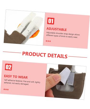 PopetPop 4-Pack Flying Bird Diapers | Parrot & Small Bird Flight Suit | Cotton Urine Pads for Conures & Ducks - 20x11cm - Buy Online on GoSupps.com