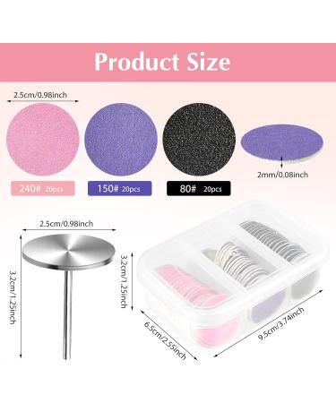 Tiesome 61-Piece Grinding Disc Pedicure Set | 25mm Feet Grinder Sanding Wheels | Replace Grinding Paper for Hard Skin & Cracked Heels - Buy Online on GoSupps.com