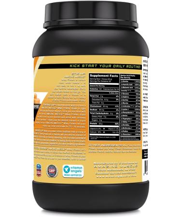 Amazing Muscle 100% Whey Protein Powder *Advanced Formula with Whey Protein Isolate Along with Ultra Filtered Whey Protein Concentrate (Vanilla Toffee 2 Lb) - Buy Online on GoSupps.com