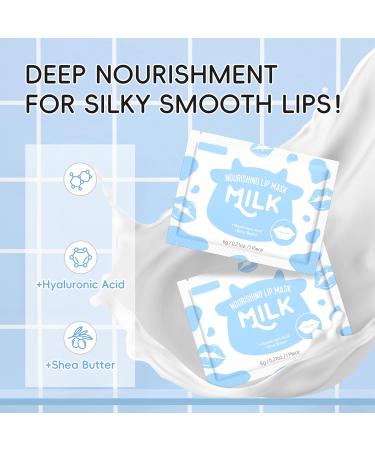 5 Pieces Milk Nourishing Lip Mask Sleep Mask Collagen Crystal Care Gel Pads For Moisturizing Minimize Fine Lines Remove Dead Skin Anti Chapped Pads Lip Mask (5 Pieces) Milk-5 Pieces - Buy Online on GoSupps.com