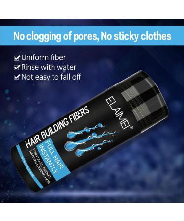 Natural Hair Fiber Powder for Men & Women - Dark Brown - Thickens Hair & Conceals Hair Loss - International Shipping Available - Buy Online on GoSupps.com