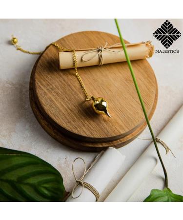Buy Radiesthesia Pendulum Water Drop | Gold Oracle/Esoteric Pendulum 30g | International Shipping Available - Buy Online on GoSupps.com