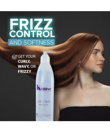 KALIVE Hair Polish with Coconut Oil - Nourishing Anti-Frizz Treatment for Dry & Damaged Hair - 12 oz International Shipping Available - Buy Online on GoSupps.com