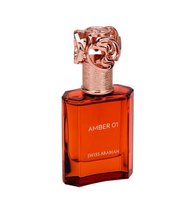 Swiss Arabian Amber 01 - Luxury Products From Dubai - Long Lasting Addictive Personal EDP Spray Fragrance - Seductive Signature Aroma - 1.7 Oz