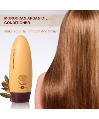 Sulfate-Free Argan Oil Hair Conditioner 15.3 Fl Oz - Moisturizing Deep Conditioner for Color Treated Hair Repairs Dry & Frizzy Hair - Buy Online on GoSupps.com