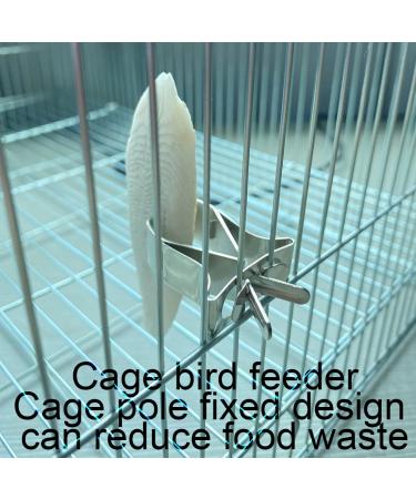 Xpex 4-Piece Parrot Feeder Clips Set | Fruit & Vegetable Bird Cage Accessories | Durable Metal Clips for Parrots - Buy Online on GoSupps.com