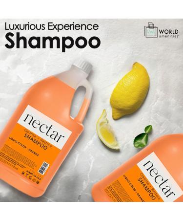 Nectar Shampoo 1 Gallon | Sweet Orange Blossom Scent | Hotel Amenities & Airbnb Rentals | All Hair Types - 3.8L Refill Bottle with Pump - Buy Online on GoSupps.com
