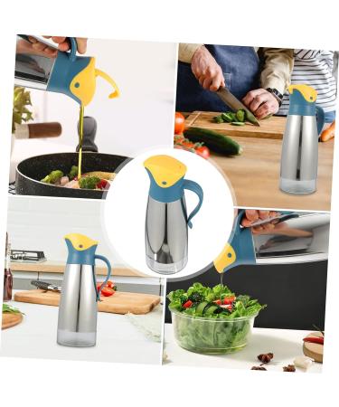 Zerodeko 1pc Lecythus Vinegar Pot Oil Holder Olive Oil Pot Glass Vinegar Dispenser Olive Oil Dispenser Olive Oil Storage Can Automatic Opening Closing Bottle Metal Pp Storage Tank Leakproof 9X9CM Yellow - Buy Online on GoSupps.com
