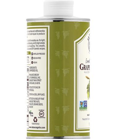 La Tourangelle Grapeseed Oil 16.9 fl oz - High Heat Neutral Cooking Oil & Cast Iron Seasoning - Skin, Hair & Beauty Recipes - Pack of 1 - Buy Online on GoSupps.com