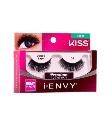 Kiss I Envy Double Layer 38 Lashes - Long Lasting False Eyelashes for Beautiful Eyes | 1 Pack - Buy Online on GoSupps.com