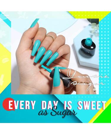 UR SUGAR Glow in the Dark Gel Nail Polish Set - Neon Fluorescent Colors for Party Nails | Soak Off UV Kit - Buy Online on GoSupps.com