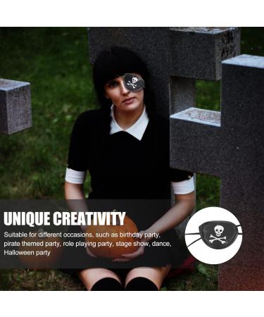 Homoyoyo Single Eye Patch 12pcs - Halloween Pirate Eye Cover & Amblyopia Eye Patches | Cosplay & Lazy Eye Solutions - Buy Online on GoSupps.com