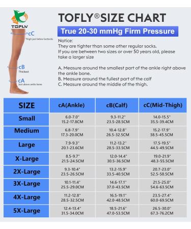 TOFLY Medical Thigh High Compression Stockings for Men & Women - Opaque Support Socks 20-30mmHg | Footless Silicone Band - Varicose Veins Edema DVT | 5XL Beige - Buy Online on GoSupps.com