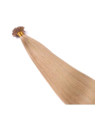 Buy Premium #16 Light Blond Nature Keratin Bonding Hair Extensions - 70cm 50 Strands 100% Remy Real Hair - U-Tip by Novon Hair Extensions - Buy Online on GoSupps.com
