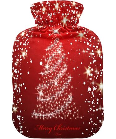 KCLDECI 2L Hot Water Bottle with Cover - Christmas Tree Design for Pain Relief Foot Warmer & Hot/Cold Therapy - Buy Online on GoSupps.com