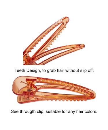20 Pack Large Geometric Clear Acrylic Resin Hair Clips - Vintage Candy Colors - Leopard Snap Duckbill Alligator Barrettes - Buy Online on GoSupps.com