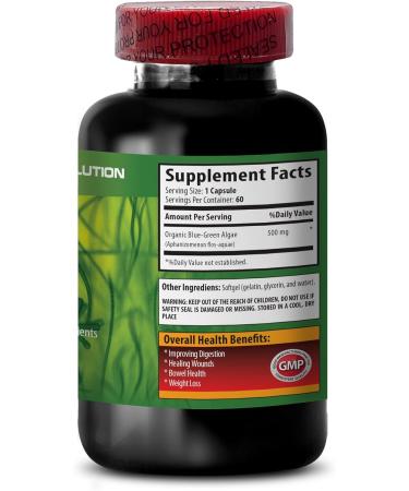 Klamath Blue Green Algae Capsules - Blue Green Algae - Boost The Immune System - Blue Green Algae - Blue Green Algae Supplement - Immune Support Supplement - Immune Booster - Blue Algae - 2B 60 Caps - Buy Online on GoSupps.com