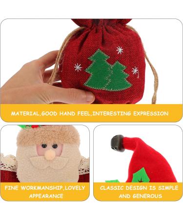 Anneome 1 PC Christmas Candy Bag Wrap Bags Christmas Tote Bags Candy Wrapping Bags Container Drawstring 1 count (Pack of 1) Red - Buy Online on GoSupps.com