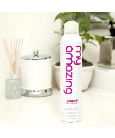 My Amazing Extend It Dry Shampoo 7 oz. for Women and Men - Natural Hair Refresh, Volume, and Shine - Black Currant and Peony Fragrance - Buy Online on GoSupps.com