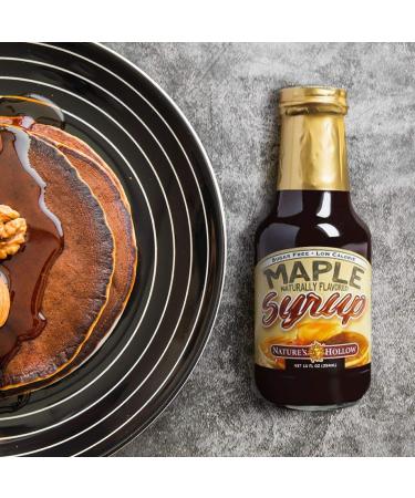 Nature's Hollow Sugar-Free Maple Flavored Syrup - 10 Ounce | Non GMO, Keto Friendly, Vegan, Gluten Free - Buy Online on GoSupps.com