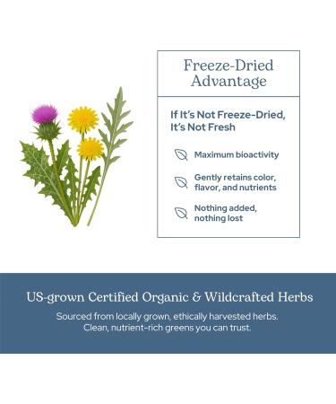 Eclectic Herb - Concentrated Liver Support Capsules | Milk Thistle & Dandelion | Liver Support Detox Cleanse + Maintain | Natural Non-GMO Vegan Freeze-Dried (45 CT | 400 mg) - Buy Online on GoSupps.com