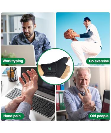 bounfend Thumb Wrist Brace with Spica Splint - Pain Relief & Support for Arthritis Carpal Tunnel Tendonitis - Large Right Hand - Buy Online on GoSupps.com