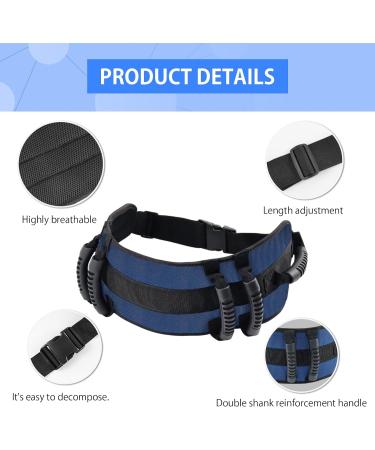 Shop Lotchen Transfer Gang Belts for Elderly 6-Handle Mobility Aid for Safe Walking & Support | Dark Blue - Buy Online on GoSupps.com