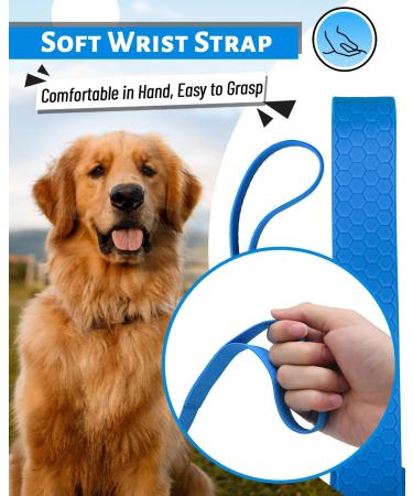 Looxmeer 7m Neon Blue Dog Tow Line - Robust Training Line with Storage Bag | International Shipping Available - Buy Online on GoSupps.com