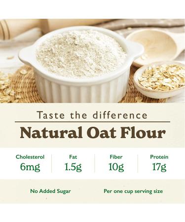 GF Harvest Gluten Free Whole Grain Oat Flour - 64 Ounces (2 Pack) - Buy Online on GoSupps.com