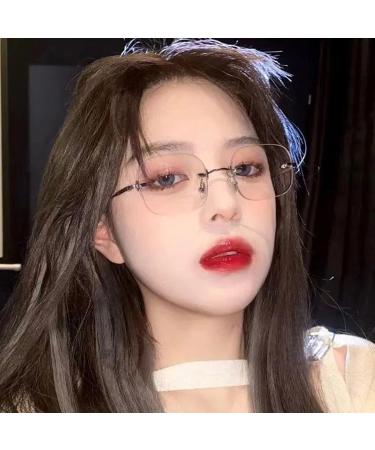 Forki's Anti-Blue Light Reading Glasses for Women | Metal Frame Myopia -1.0 to -4.0 Block Marginal Short-Sightedness Transparent Design - Buy Online on GoSupps.com
