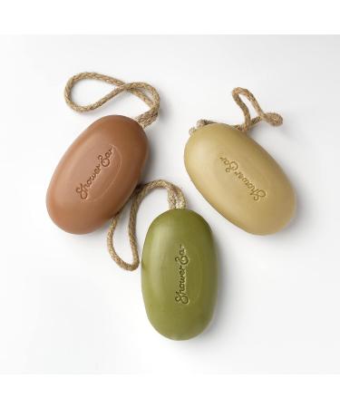 Olive Scented Shower Soap on a Rope with Shea Butter - 220g Solid Shower Gel Bar, Eco Friendly Vegan, Plastic-free, Moisturizing Body Wash - 1 Count - Buy Online on GoSupps.com