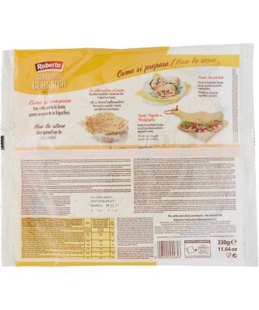  Italian Gourmet E.R. Roberto GranPiada Classic Pack of 10 Fine and Scented Bread 330 g Each Pack Contains 3 Envelopes + Polpa di Pomodoro 400 g - Buy Online on GoSupps.com