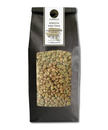 Green Coffee Beans Robusta Indian Cherry (raw Coffee Beans 1000g) Coffee 1000g