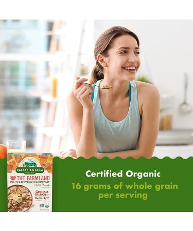 Cascadian Farm Organic Cinnamon Crunch Whole Grain Cereal - 9.2 oz - Buy Online on GoSupps.com