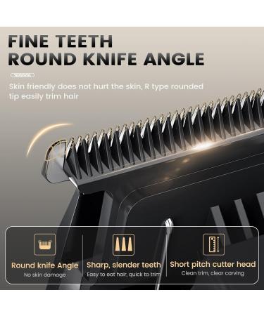 KIKIDO Hair Trimmer - Cordless Zero Gapped Professional Clippers for Men | T Liners LCD Display Ceramic Blade Long Battery Life - Perfect Gift Set - Buy Online on GoSupps.com