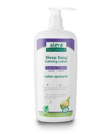 Aleva Naturals Sleep Easy Calming Relaxing Bedtime Baby Lotion  For babies and toddlers  Enriched with Lavender and Chamomile Oils  Sensitive Skin Friendly  Organic Ingredients - 8 Fl Oz 8 Fl Oz (Pack of 1)
