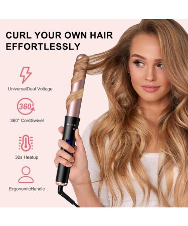 Buy 5 in 1 Curling Iron - Interchangeable Ceramic Wands Fast Heating Ideal for All Hair Types Includes Heat Protective Glove & Clips - International Shipping Available - Buy Online on GoSupps.com