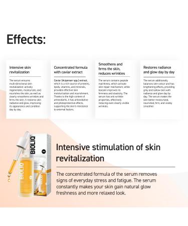 Bioliq - Pro Intensive Revitalizing Serum with Caviar Extract - Wrinkle Reduction and Firming Formula for Skin Rejuvenation Moisturizing - 30 ml - Buy Online on GoSupps.com