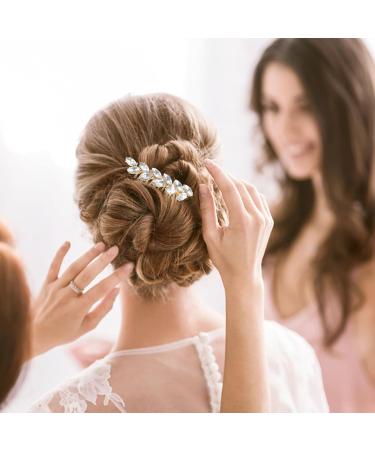 FOMIYES Rhinestone Wedding Hair Comb Bride Bridal Hair Clip Women Crystal Hair Pieces Headpiece Hair Pins Bridesmaids Flower Girls Hair Barrettes Hairpin Hair Accessories Jewelry - Buy Online on GoSupps.com