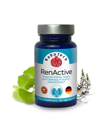 RaDoTech - RenActive Kidney Detox Cleanse Kidney Health Supplement for All-Natural Kidney Cleanse Gut Health and Overall Wellness 60 Veg Capsules