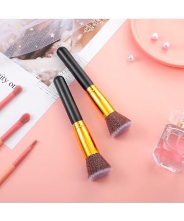 2 Pack Self Tanner Kabuki Brushes for Easy Face Application - Sunless Tanning Brush for Men and Women - Flat Head Design - Buy Online on GoSupps.com