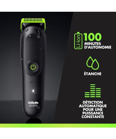 Gillette Labs Body + Intimate Tondeuse Homme i5 Tondeuse Corps Et Zone Intime Etanche Dot e De La Technologie SkinFirst Coffret Homme Avec 3 Sabots Dont Un Pour Peau Sensible - Buy Online on GoSupps.com