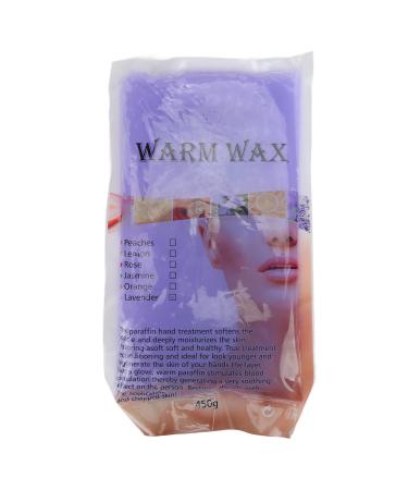 Paraffin Wax 450g Deeply Moisturising Paraffin Wax Beads Blocks for Hands Feet Dry Skin Stiff Muscles Pain Relieving(Lavender)