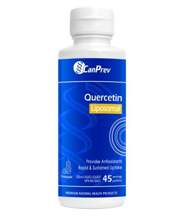 CanPrev Liposomal Quercetin 225ml Pineapple Flavor - Supports Immune & Cardiovascular Health Supplement for Antioxidant Healthy Blood Pressure & Circulation Liquid Quercetin for Enhanced Absorption