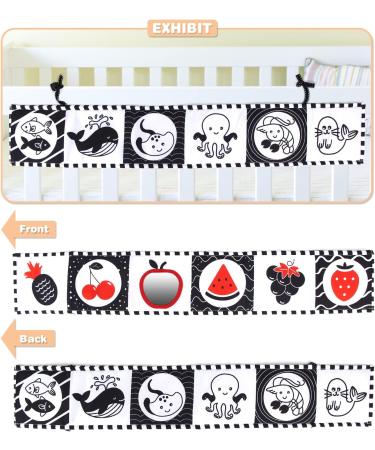Jenilily Baby Book - Black & White Mirror Fabric for 0-3 Months | Picture Book & Gift Canger Toy for Babies - Buy Online on GoSupps.com