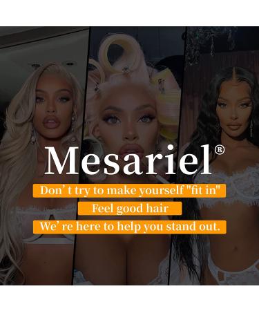 Mesariel 22 Inch Body Wave 13x4 Lace Front Human Hair Wig | HD Lace Pre Plucked with Baby Hair | 150% Density Brazilian Wigs for Black Women - Buy Online on GoSupps.com