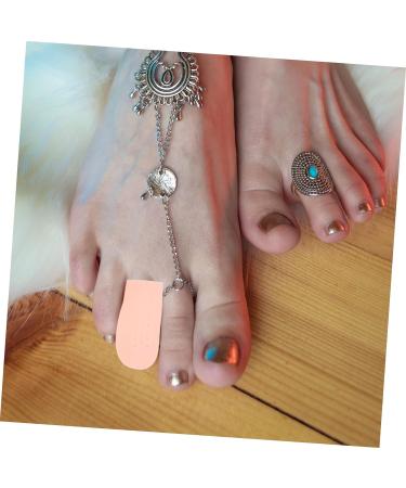 Hemoton 8 Pairs Silicone Gel Foot Cushion Protectors - Valgus Thumb Orthosis, 6x3cm - Buy Online on GoSupps.com