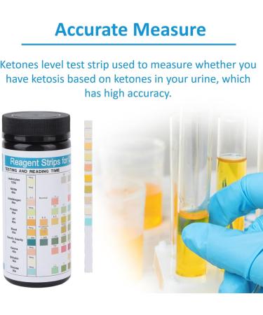 100pcs Ketone Test Strips for Ketosis & Low-Carb Diets - 10 Parameter Urine Dipsticks for Fast & Accurate Ketone Measurement - Buy Online on GoSupps.com